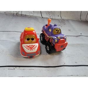 Vtech Go Go Smart Wheels Red Race Car Purple Tow Truck Kid Play Toy Work